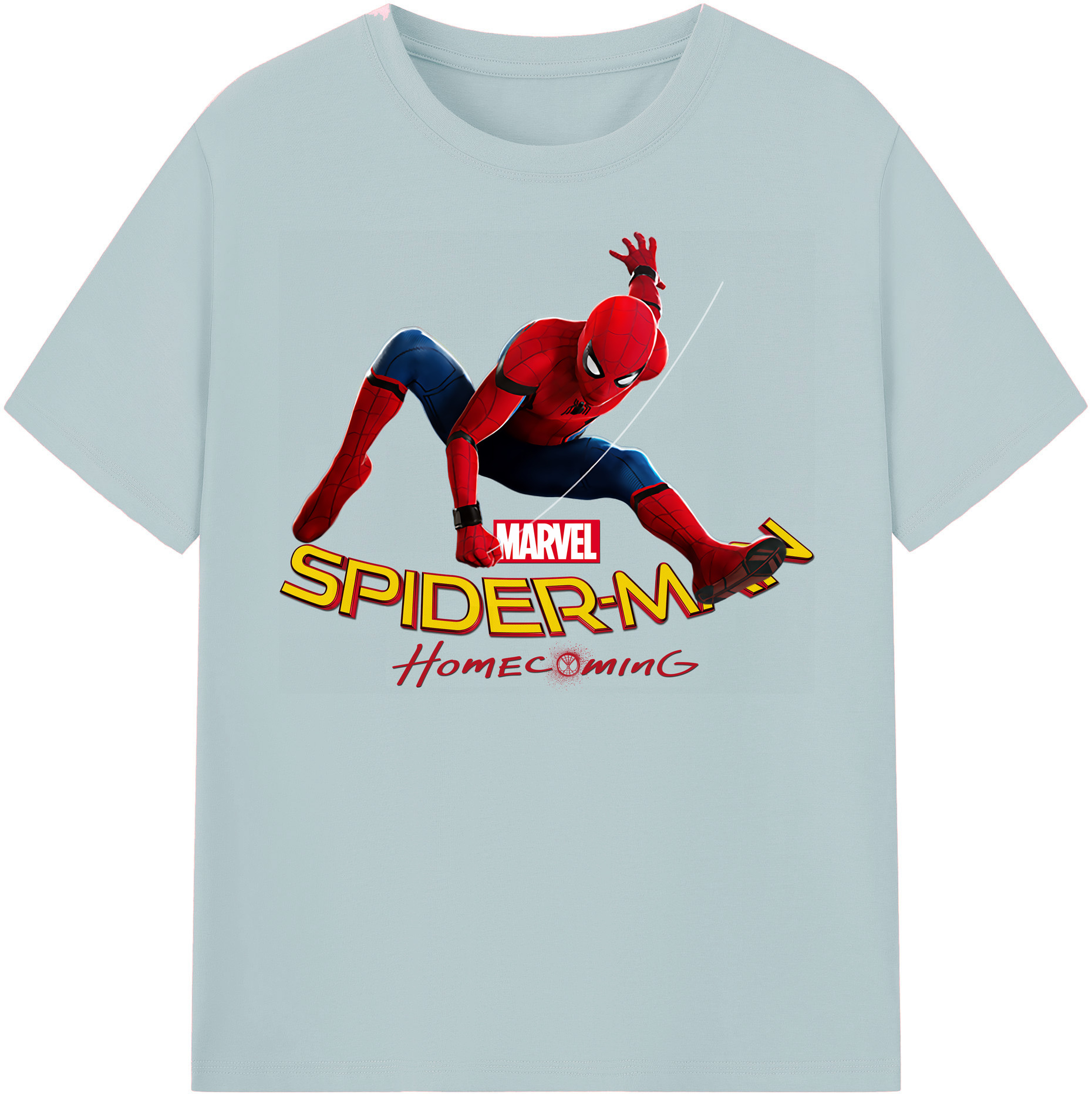 （画像用） Spider Man スパイダーマン 綿100％半袖Tシャツ（フロントプリント）